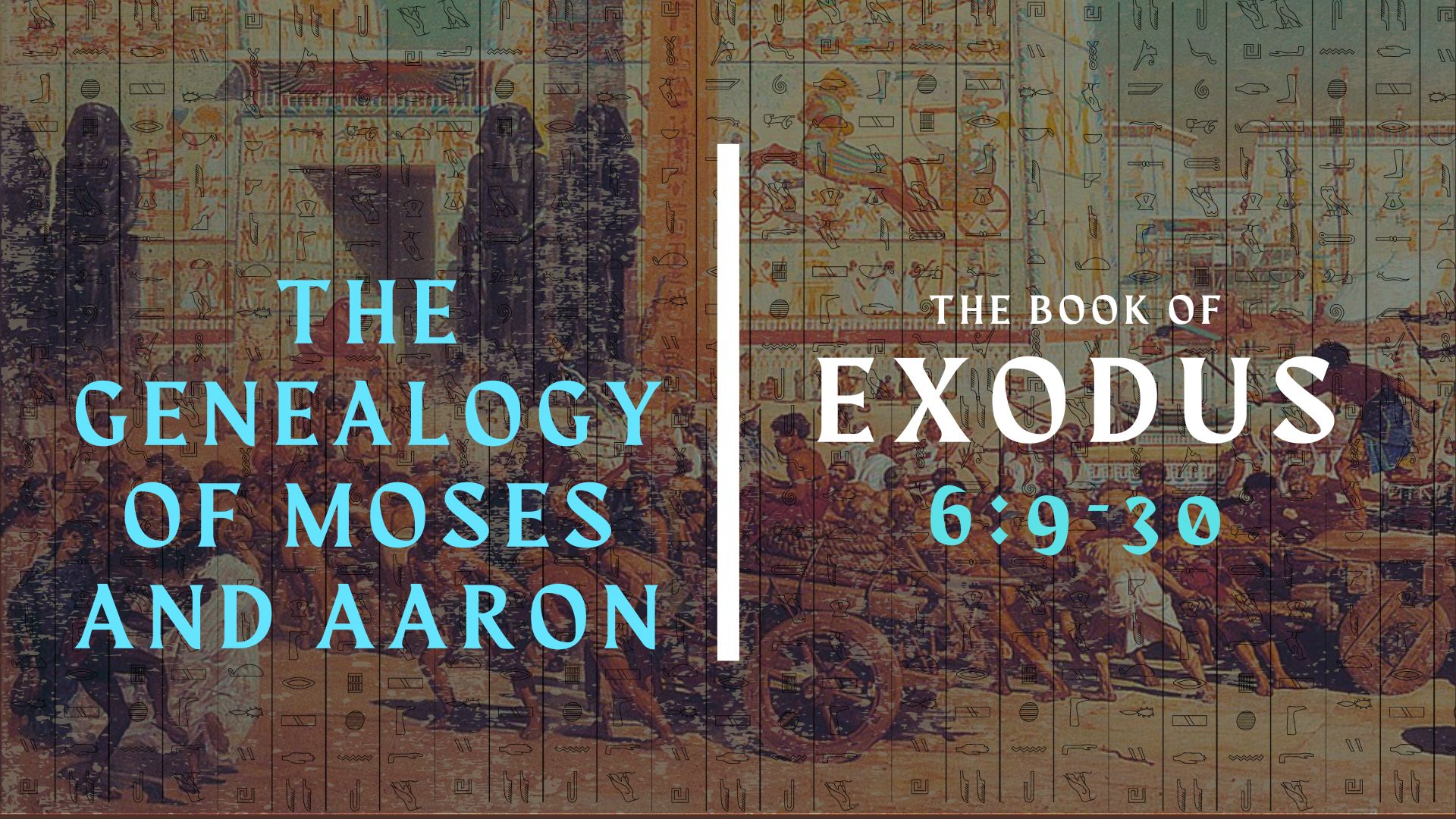 Exodus 6 genealogy hotsell